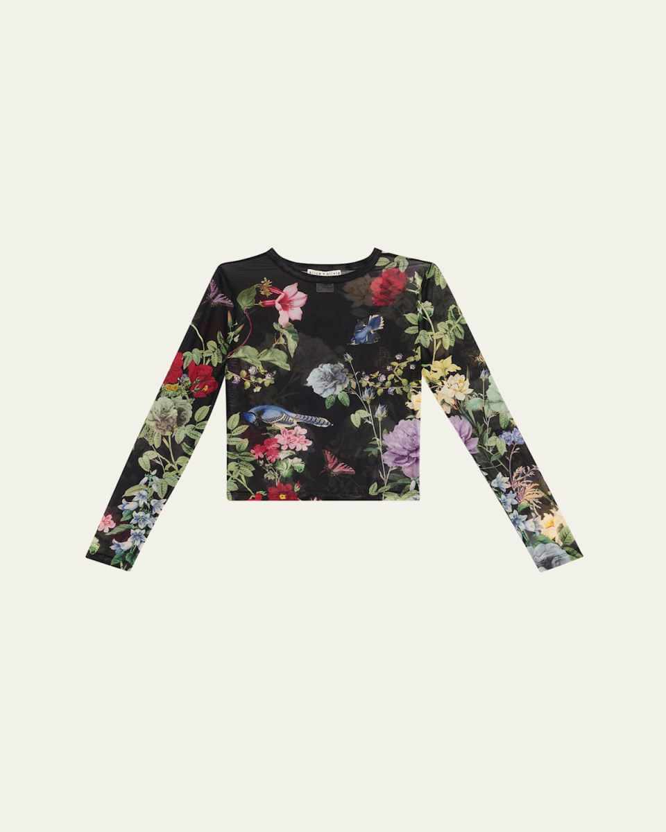 Delaina Venus Love Mesh Crop Top